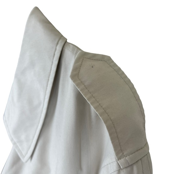 VTG Christian Dior Monsieur Tan Wool Trench Coat Removable Lining Mens Sz 48R XL - Picture 8 of 12